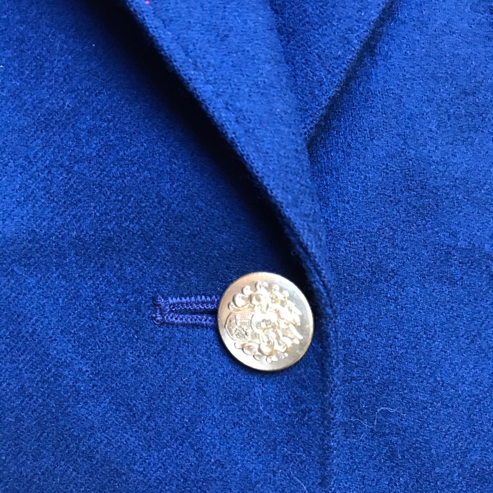 Pendleton Navy Wool Gold Button Blazer, Euc, 0/2 - image 5